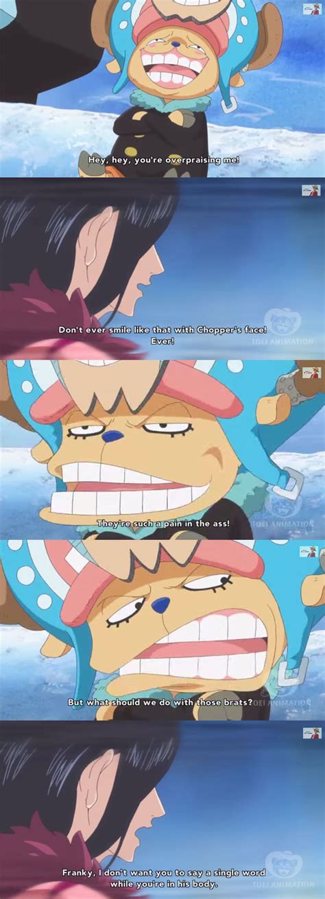 Nico Robin and Chopper funny cute moments. Robin being like a。